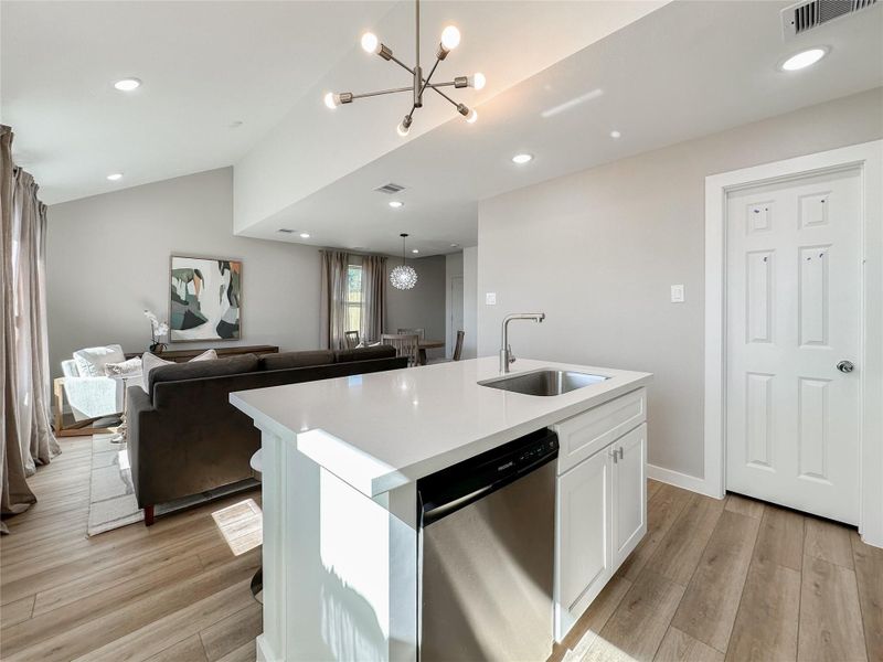 Furnished interior view inside a new home in , Conroe (Image 20).