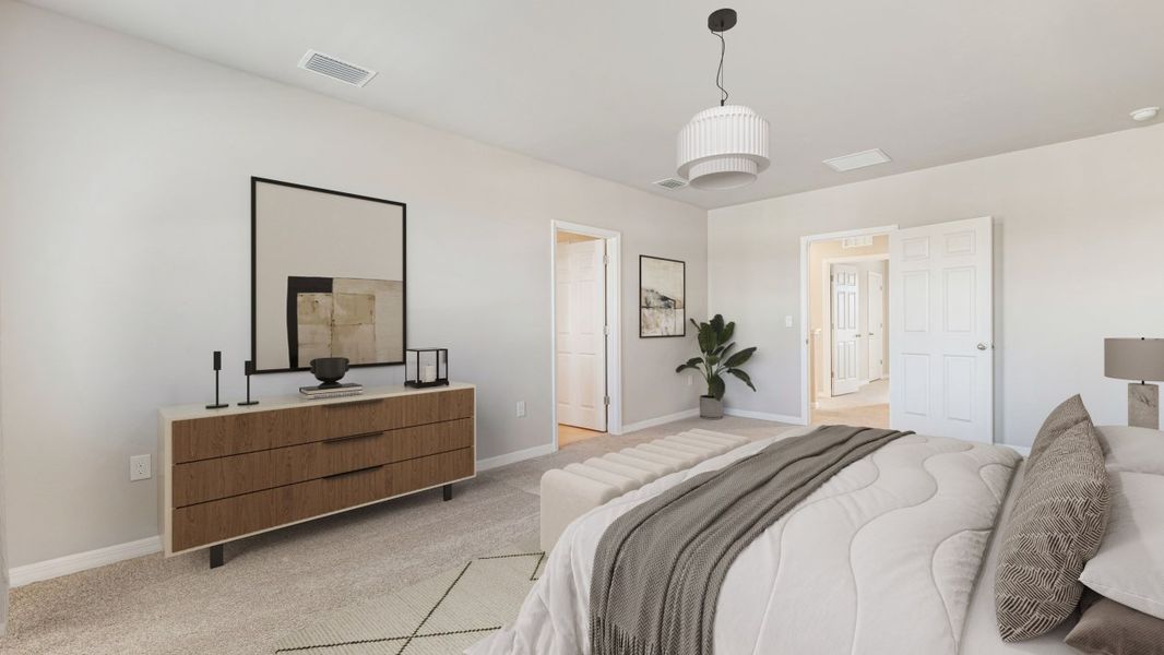 Furnished interior view inside a new home in Palmetto Landing at Babcock Ranch Express, Punta Gorda (Image 9). Furnished interior view inside a new home in Palmetto Landing at Babcock Ranch Express, Punta Gorda (Image 9).