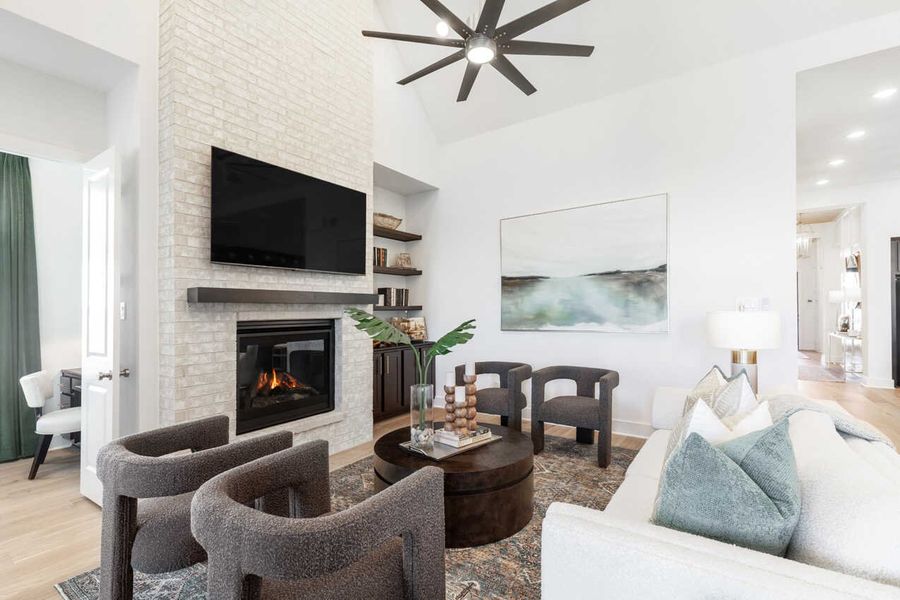 Representative Family Room - some options shown Representative Family Room - some options shown