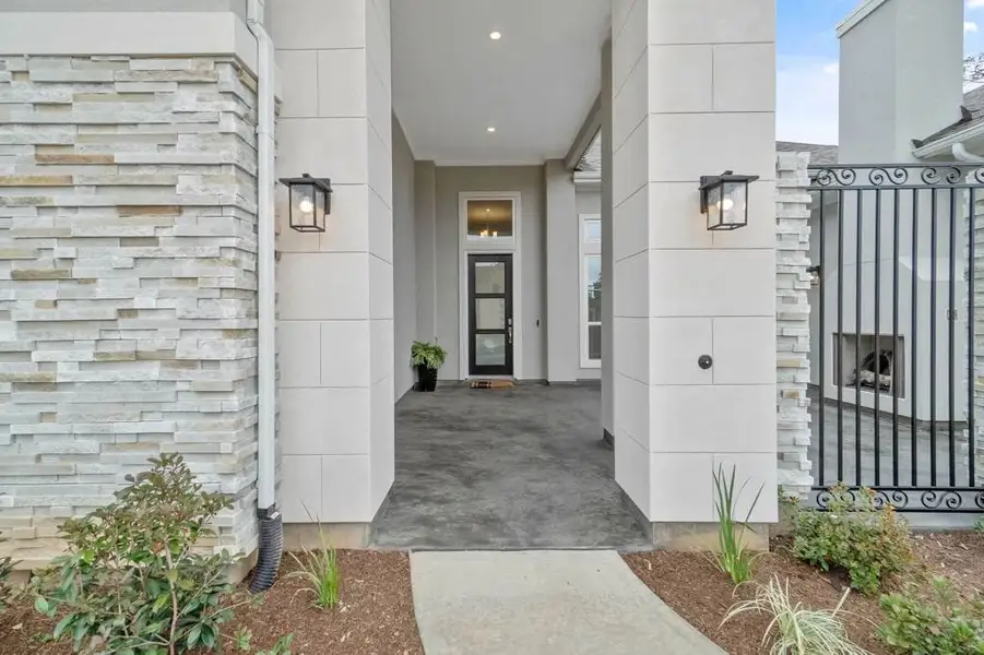 Representative exterior details of a home built from the Hanover 3968 by J. Patrick Homes in Jubilee 80′ Lots, Hockley (Image 3).