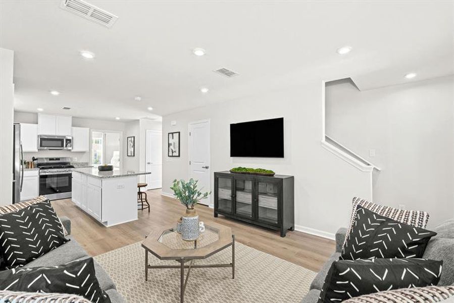 Representative furnished interior of a home built from the Reese by Ryan Homes in Middle Creek Village Coastal Cottages & Villas, Bolivia (Image 22).