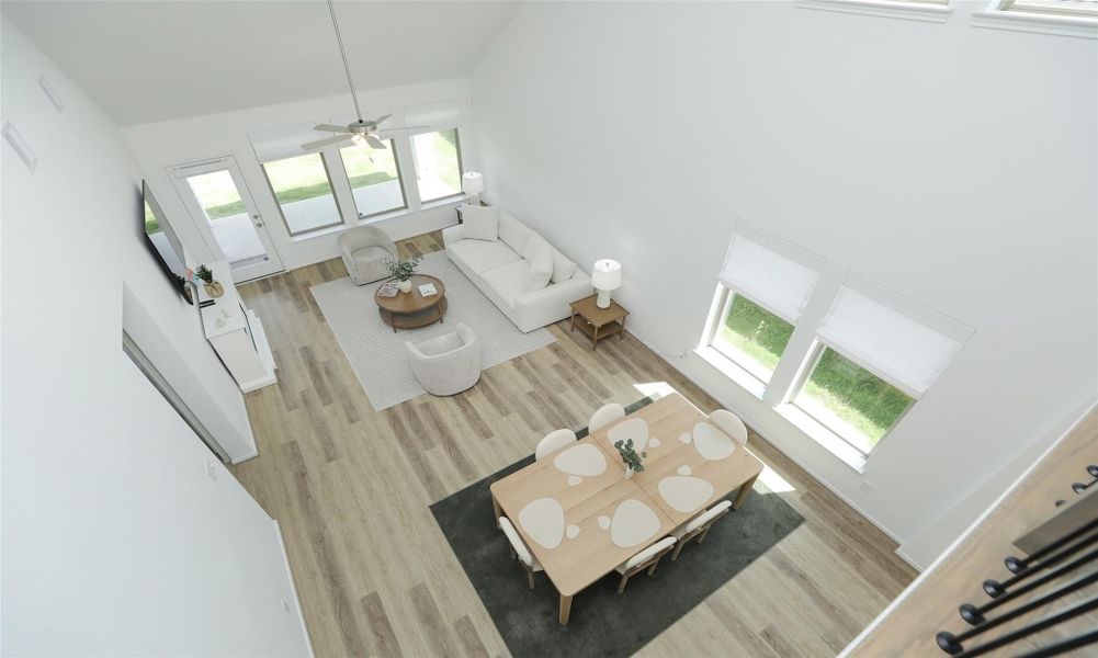 Furnished interior view inside a new home in , Cypress (Image 6).