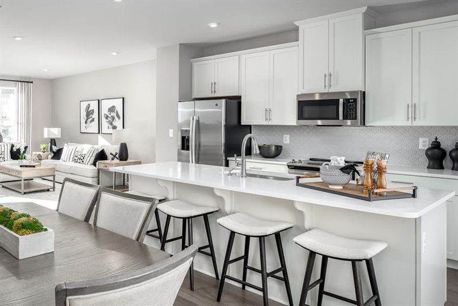 Furnished interior view inside a new home in Spring Branch Townhomes, Smyrna (Image 3).