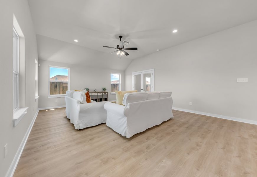 Representative furnished interior of a home built from the The Poppy by Avonley Homes in Rudder Pointe, Bryan (Image 13).