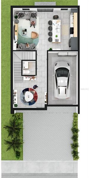 2D floor plan layout of this home in , Tampa, FL (Image 4).