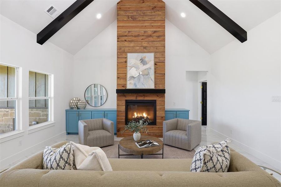 Furnished interior view inside a new home in , Godley (Image 8).