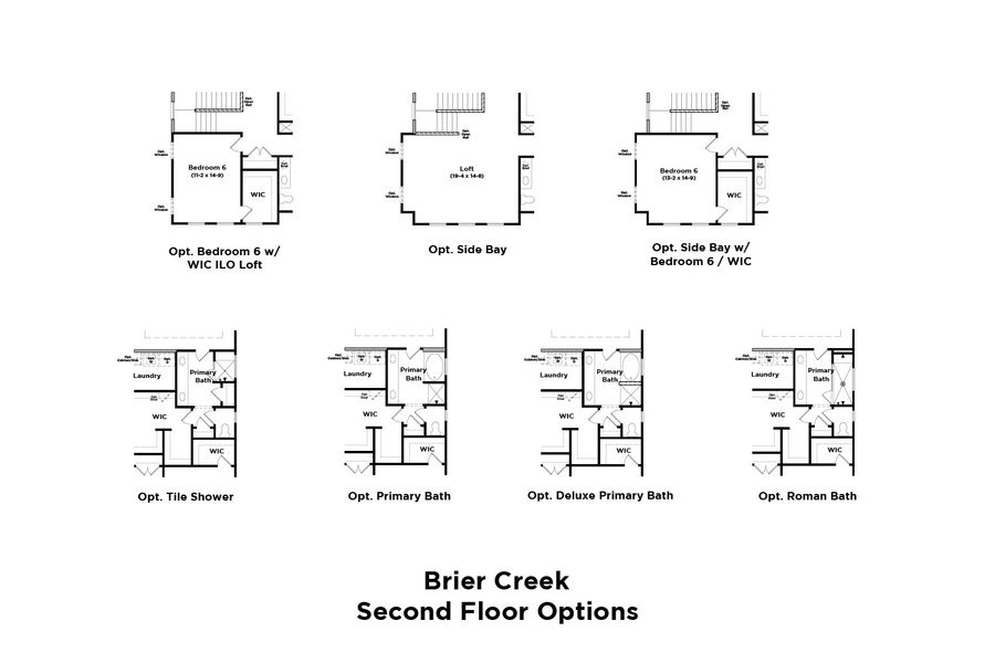 2D floor plan layout for the Brier Creek by DRB Homes in Reserve at Crowthorne, Zebulon, NC (Image 47). 2D floor plan layout for the Brier Creek by DRB Homes in Reserve at Crowthorne, Zebulon, NC (Image 47).