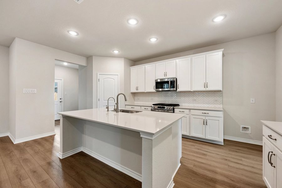 Furnished interior view inside a new home in The Cottages at Lariat, Liberty Hill (Image 10).