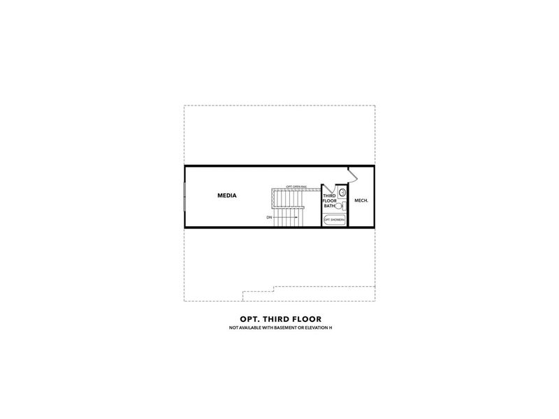 2D floor plan layout for the The Hickory F by Davidson Homes LLC in Fern Hollow, Buford, GA (Image 7). 2D floor plan layout for the The Hickory F by Davidson Homes LLC in Fern Hollow, Buford, GA (Image 7).