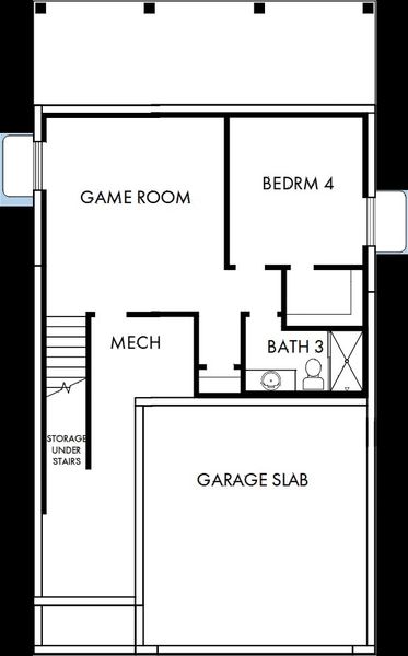 2D floor plan layout of this home in Revel Crossing at Wolf Ranch - The Panorama Collection, Colorado Springs, CO (Image 4). 2D floor plan layout of this home in Revel Crossing at Wolf Ranch - The Panorama Collection, Colorado Springs, CO (Image 4).