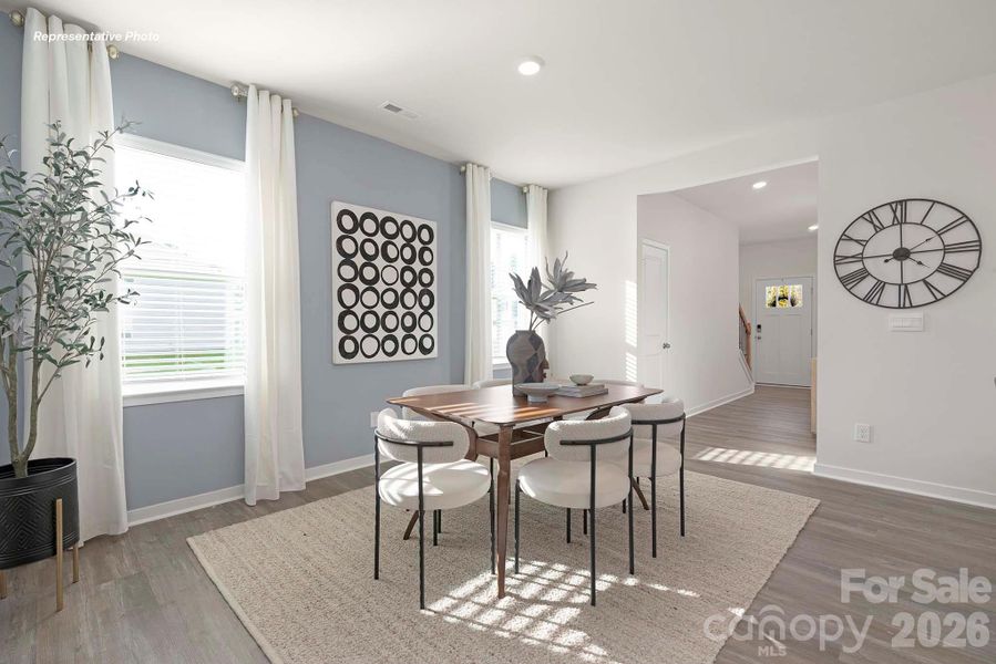 Furnished interior view inside a new home in Reedy Creek Preserve, Charlotte (Image 10). Furnished interior view inside a new home in Reedy Creek Preserve, Charlotte (Image 10).