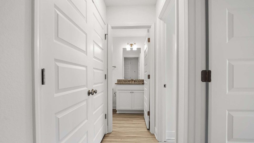 Furnished interior view inside a new home in Hawks Landing Townhomes, Santa Rosa Beach (Image 11).