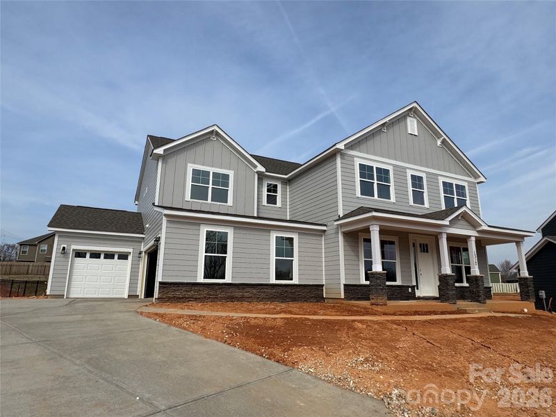 In-progress construction of a new home in Robinson Oaks, Gastonia, NC (Image 11). In-progress construction of a new home in Robinson Oaks, Gastonia, NC (Image 11).