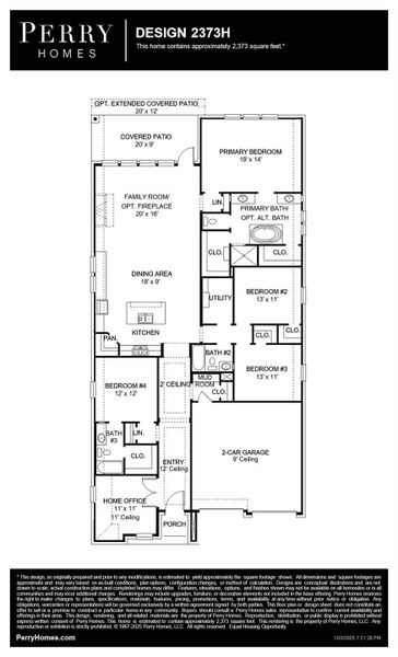 2D floor plan layout of this home in Crosswinds, Kyle, TX (Image 2).
