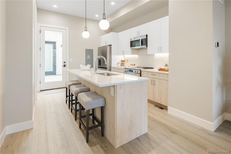 Furnished interior view inside a new home in , Denver (Image 15).