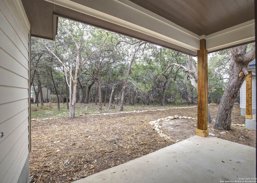 Exterior details and patio area of a home in , Wimberley (Image 2).