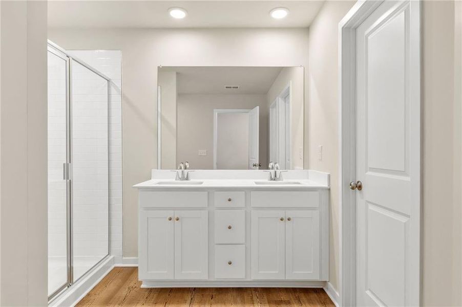 Furnished interior view inside a new home in Sherwood Square, Flowery Branch (Image 12).