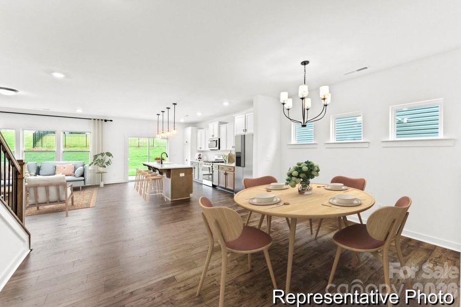 Furnished interior view inside a new home in Mooreland Oaks, Mount Holly (Image 12).
