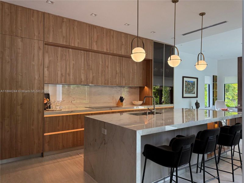 Furnished interior view inside a new home in , Coral Gables (Image 7). Furnished interior view inside a new home in , Coral Gables (Image 7).