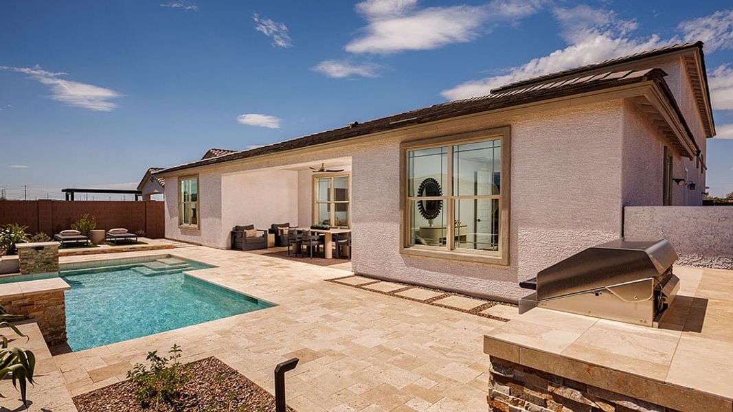 Representative exterior details of a home built from the Overland by Taylor Morrison in Alamar, Avondale (Image 3).