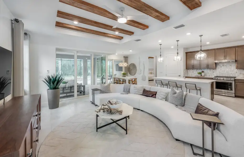 Representative furnished interior of a home built from the Mystique by Del Webb in Del Webb Oak Creek, North Fort Myers (Image 5).