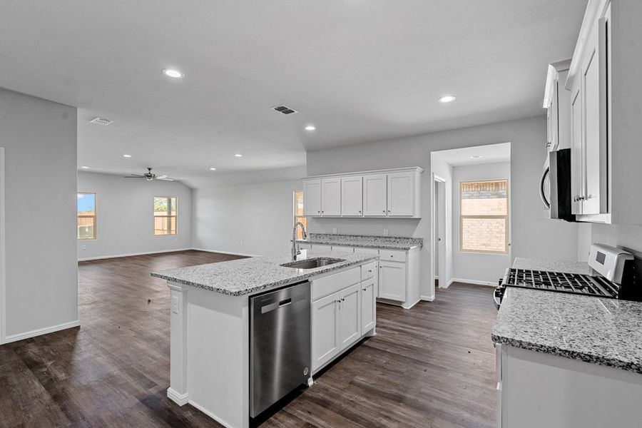 Representative furnished interior of a home built from the KINGSTON by D.R. Horton in Faculty Row, Abilene (Image 14).
