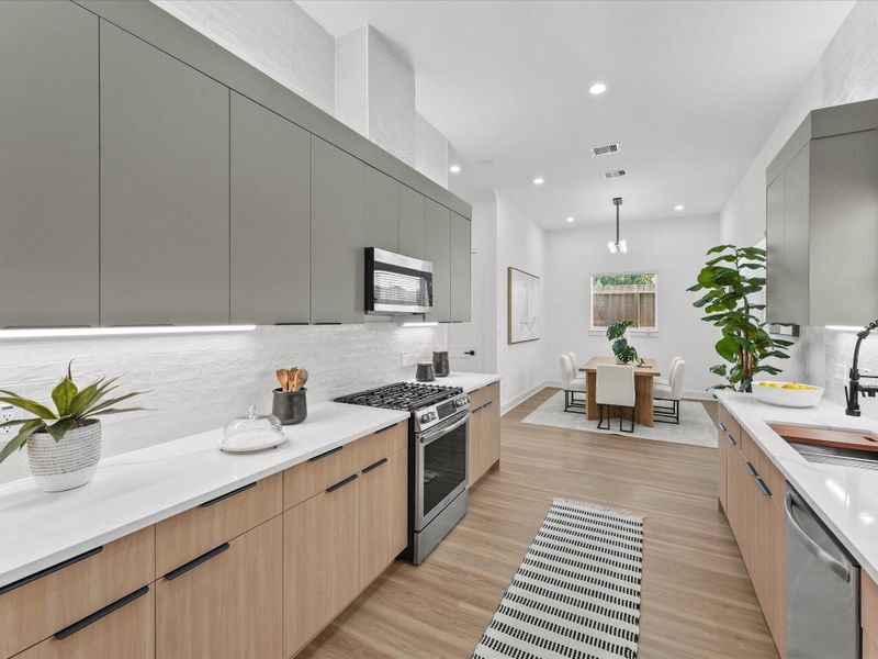 Furnished interior view inside a new home in , Houston (Image 9).