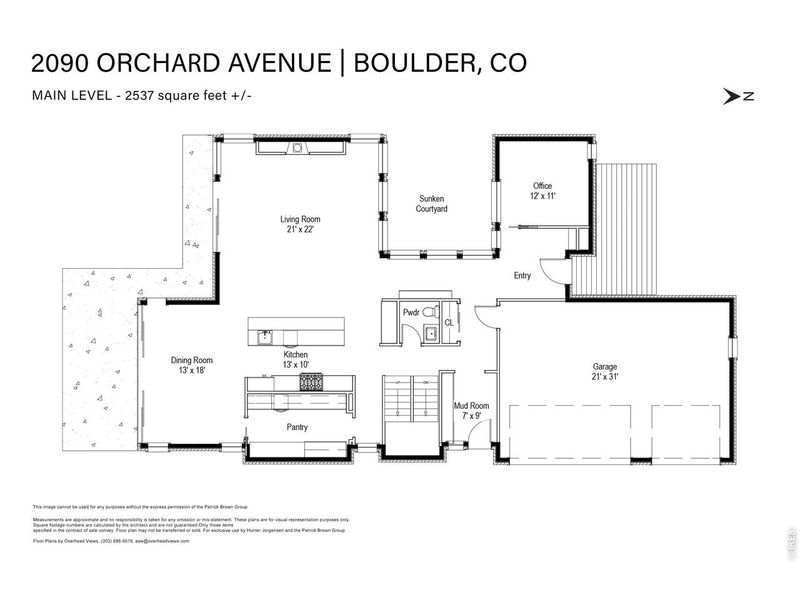 2D floor plan layout of this home in , Boulder, CO (Image 5).