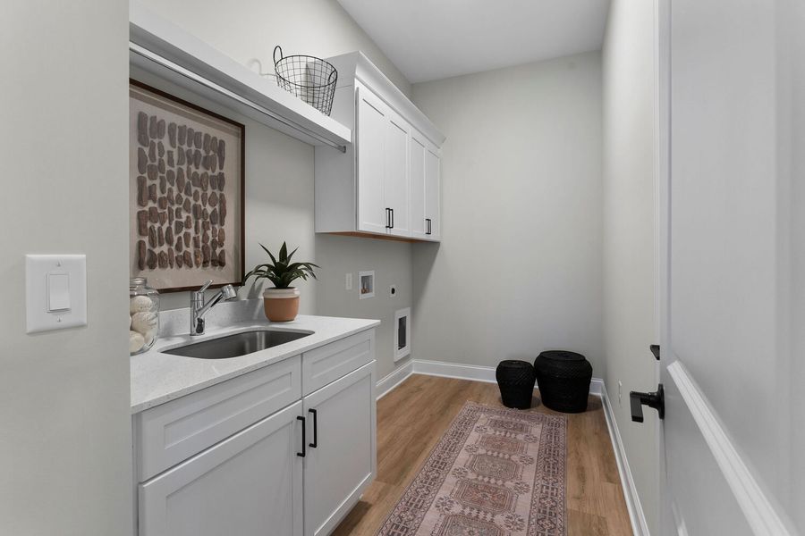 Representative furnished interior of a home built from the The Montclair by JW Collection in Lake Arrowhead, Waleska (Image 14).