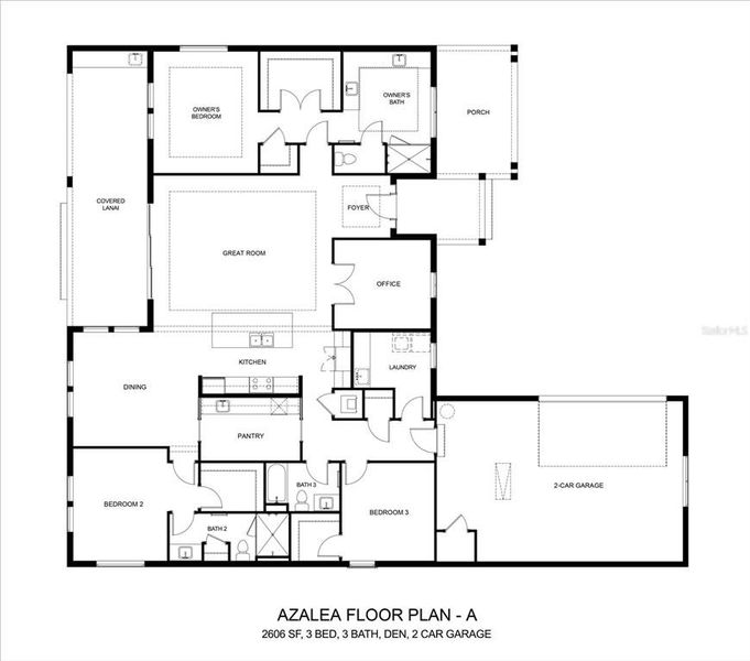 2D floor plan layout of this home in , Ocala, FL (Image 3).