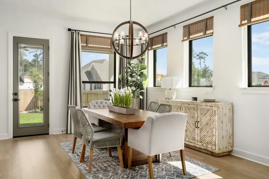 Furnished interior view inside a new home in The Meadows at Imperial Oaks, Conroe (Image 5).