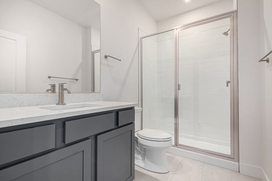 Representative furnished interior of a home built from the Danielle by Lokal Homes in Ascent at Inverness, Englewood (Image 10).