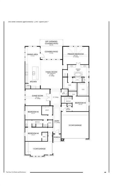2D floor plan layout of this home in Sweetgrass, Haslet, TX (Image 2). 2D floor plan layout of this home in Sweetgrass, Haslet, TX (Image 2).