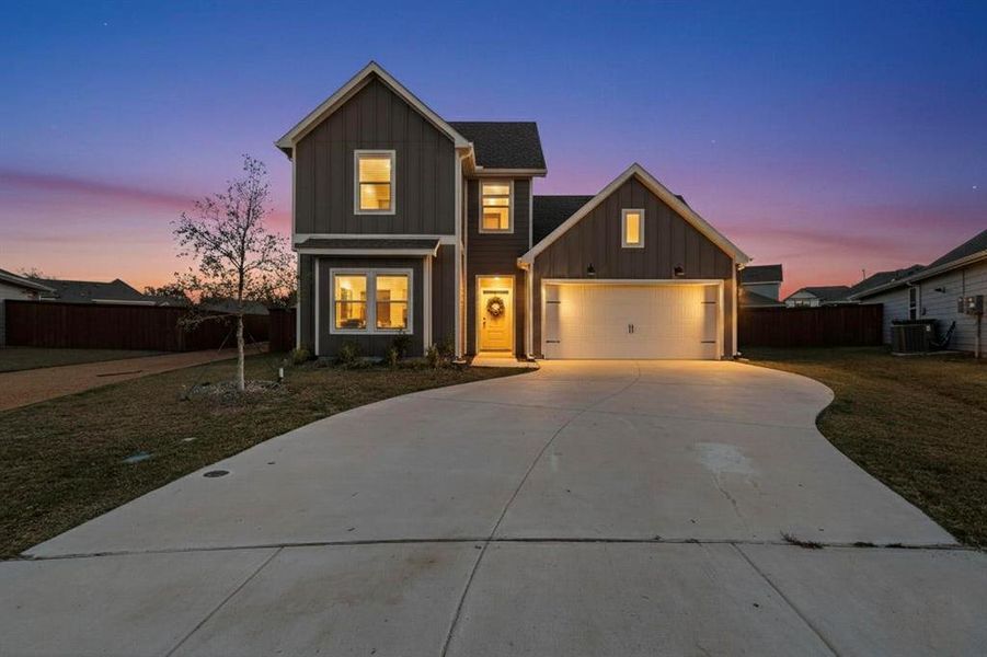 Front exterior of a new home in , Providence Village, TX, highlighting curb appeal (Image 1). Front exterior of a new home in , Providence Village, TX, highlighting curb appeal (Image 1).