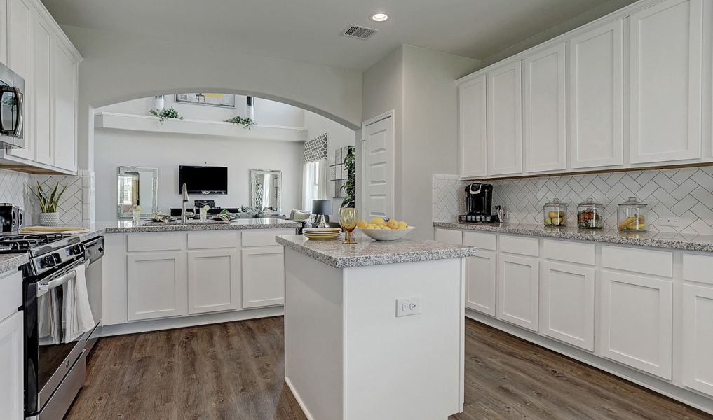 Kitchen with island