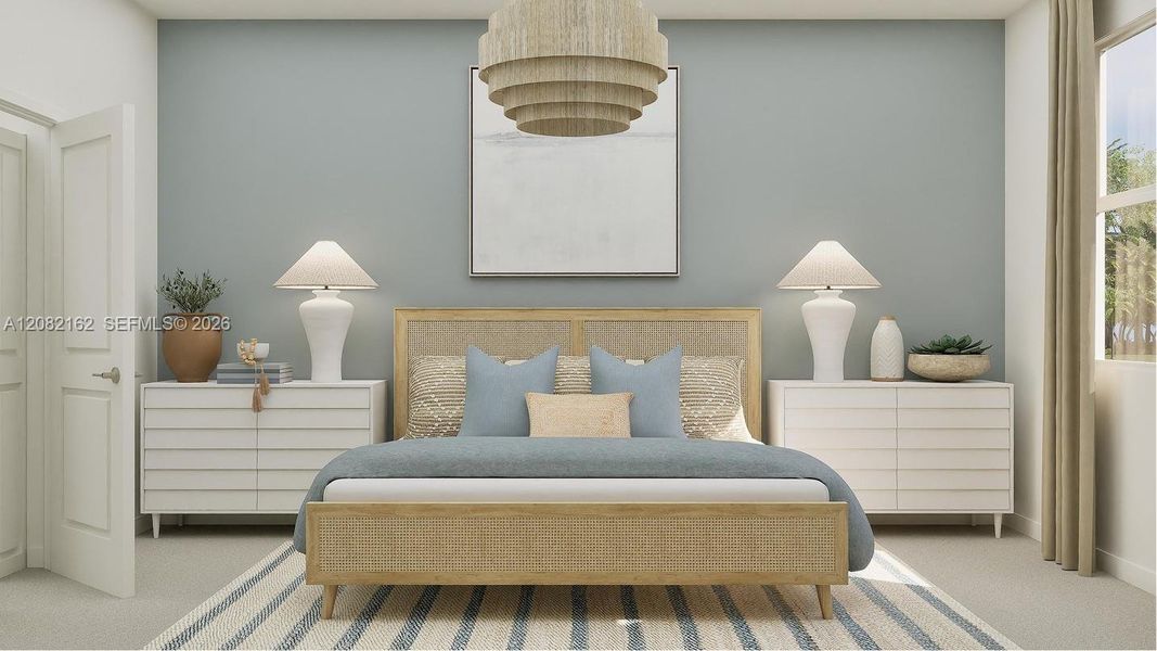 Furnished interior view inside a new home in Emerald Palms, Miami (Image 11).