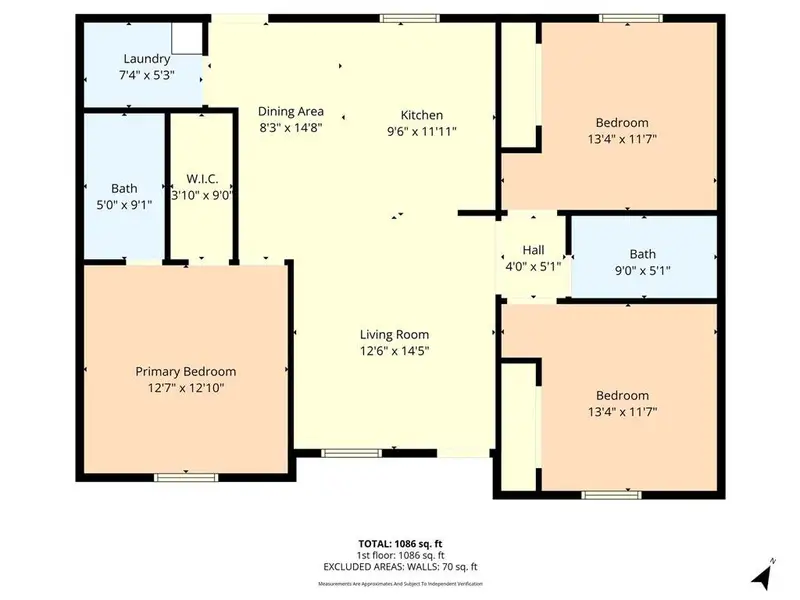 2D floor plan layout of this home in , Waco, TX (Image 4).