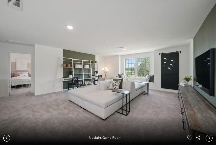 Photo of Centex model home with same floor plan, not of actual home listed.