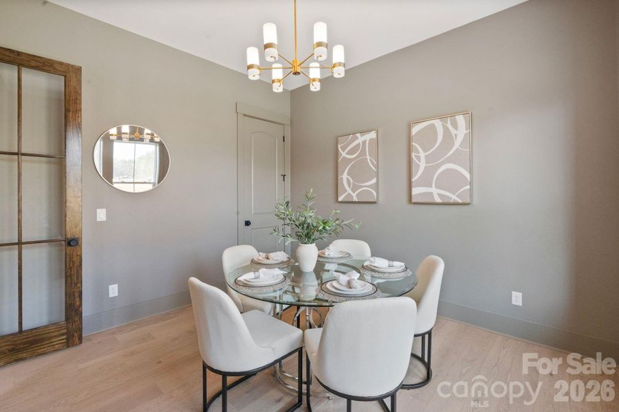Furnished interior view inside a new home in , Clover (Image 18).