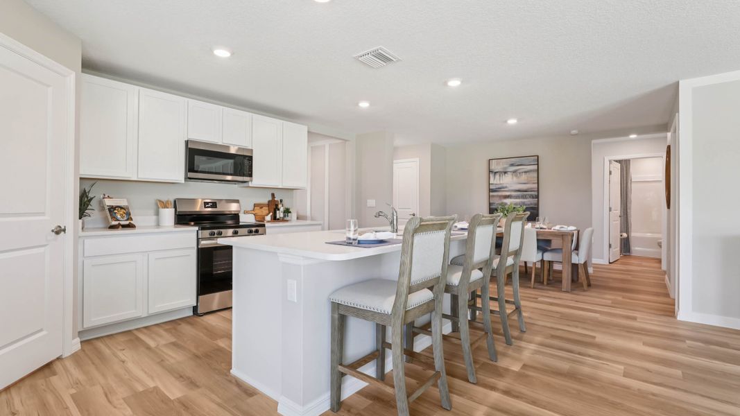 Representative furnished interior of a home built from the LAKESIDE by D.R. Horton in Sunset Hills, Summerfield (Image 6).