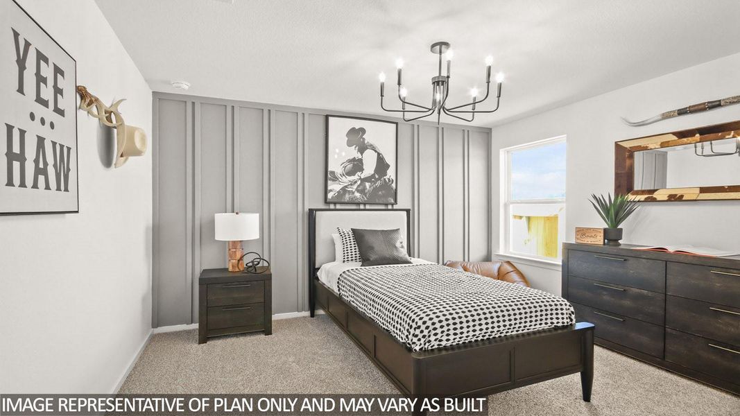 Furnished interior view inside a new home in River Ranch Trails, Dayton (Image 17).