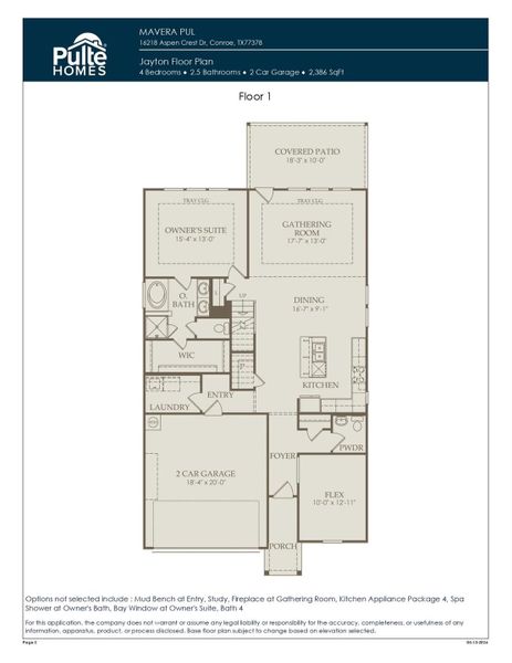 2D floor plan layout of this home in Mavera, Conroe, TX (Image 4). 2D floor plan layout of this home in Mavera, Conroe, TX (Image 4).