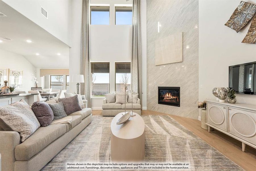 Furnished interior view inside a new home in ArrowBrooke, Aubrey (Image 5).