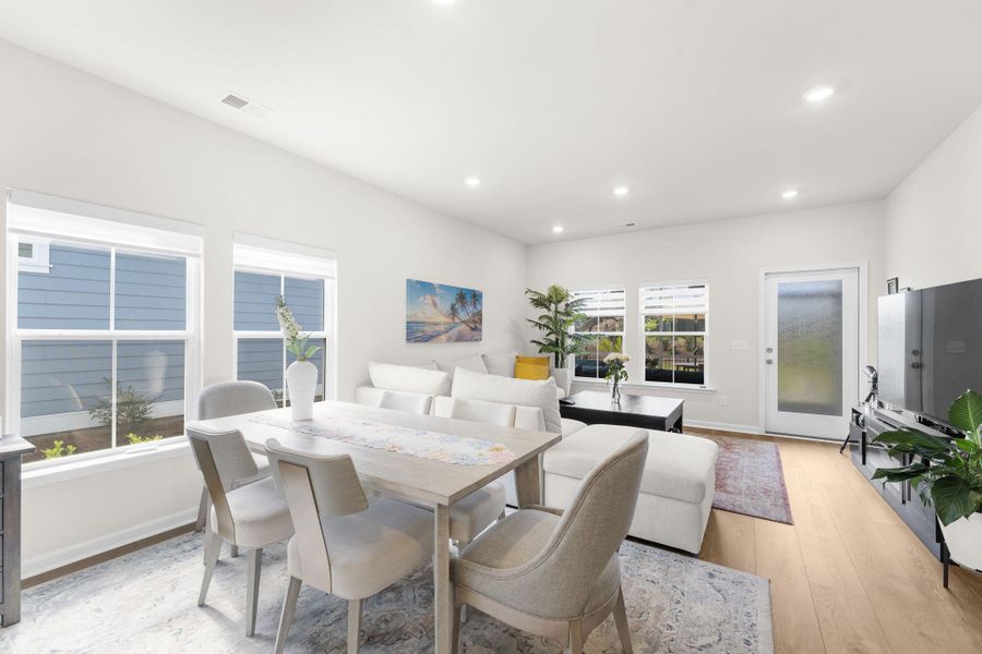 Furnished interior view inside a new home in Horizons at Carnes Crossroads | 55+, Summerville (Image 9).