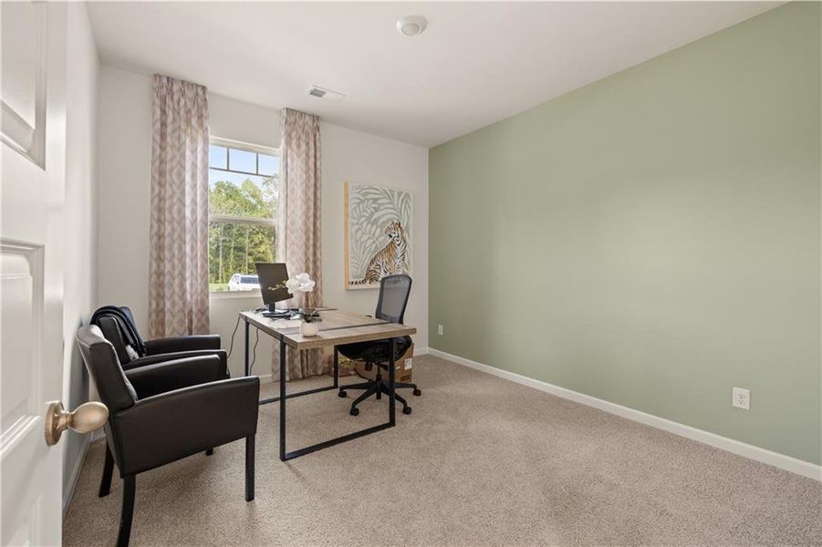Furnished interior view inside a new home in , Buckhead (Image 29).