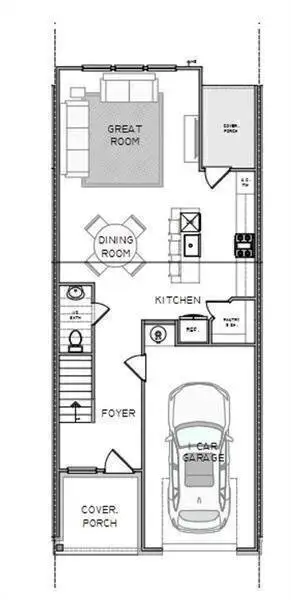 2D floor plan layout of this home in , Dawsonville, GA (Image 3).