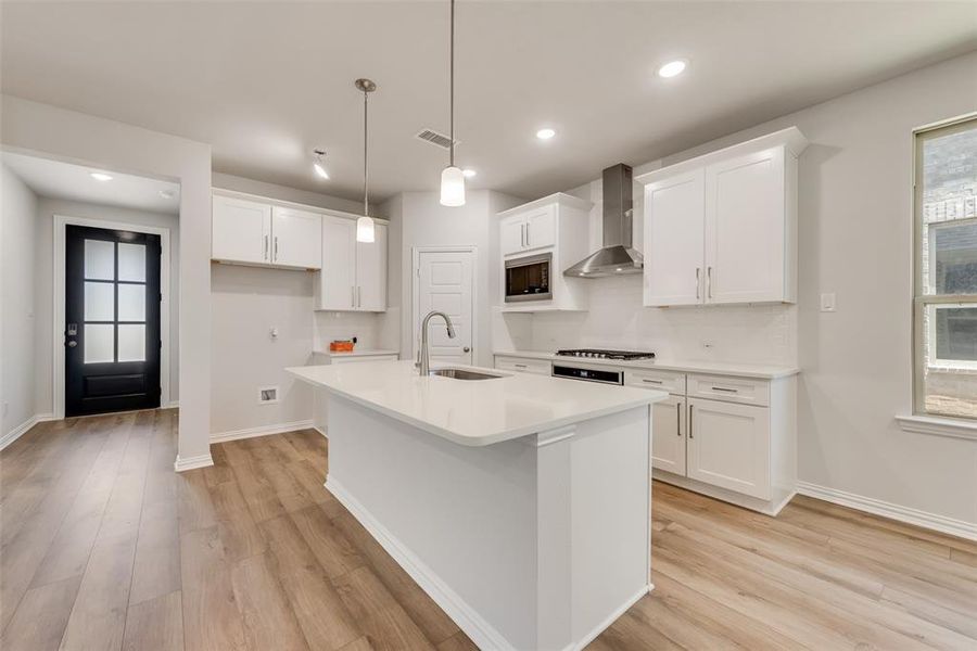 Furnished interior view inside a new home in Arbors at Legacy Hills, Celina (Image 4). Furnished interior view inside a new home in Arbors at Legacy Hills, Celina (Image 4).