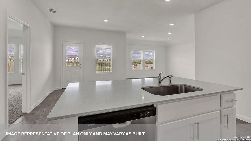 Furnished interior view inside a new home in Trace, San Marcos (Image 9).
