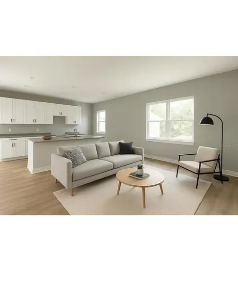 Furnished interior view inside a new home in , St. Petersburg (Image 2).