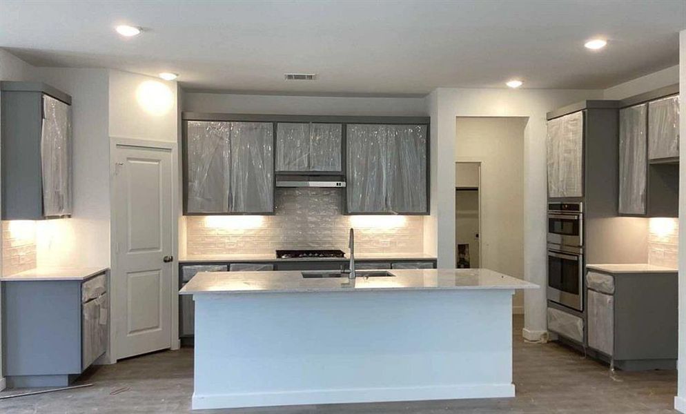 Kitchen Construction Progress featuring the Milan Collection